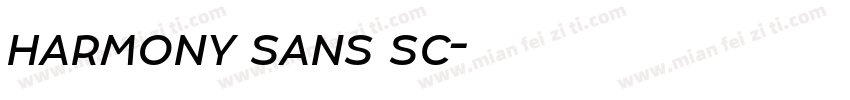 harmony sans sc字体转换